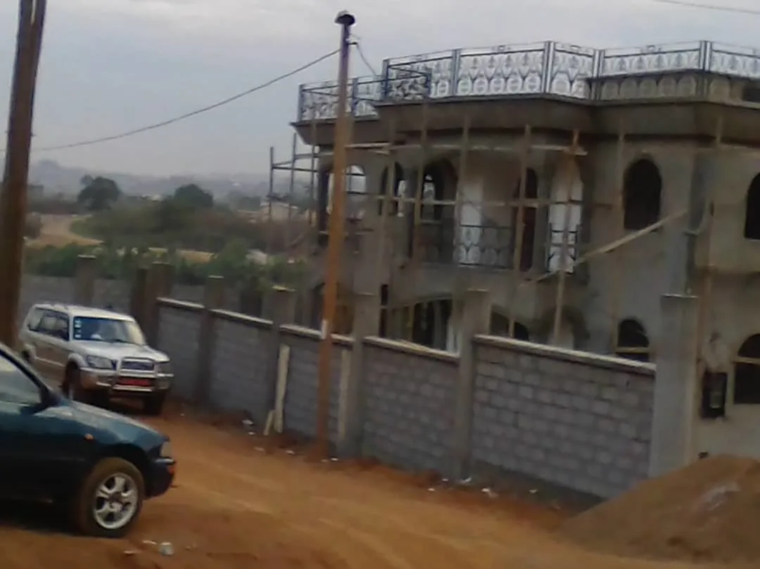 Side elevation showing terrace design